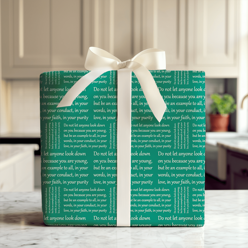 In Your Faith in Green - Wrapping Paper - Aspen & Arlo