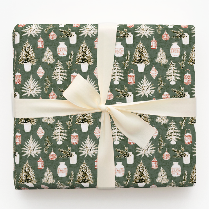 Frosted Jar and Fir