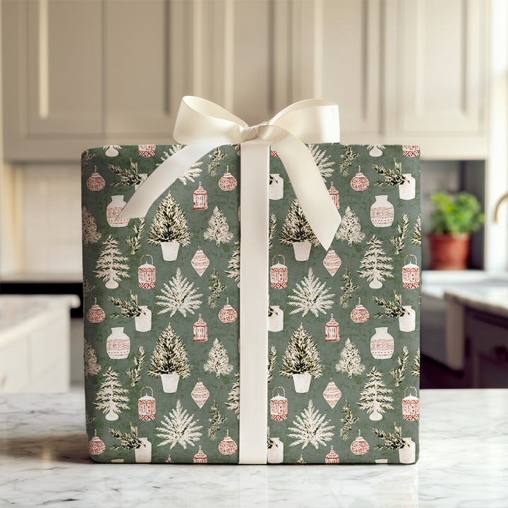 Frosted Jar and Fir