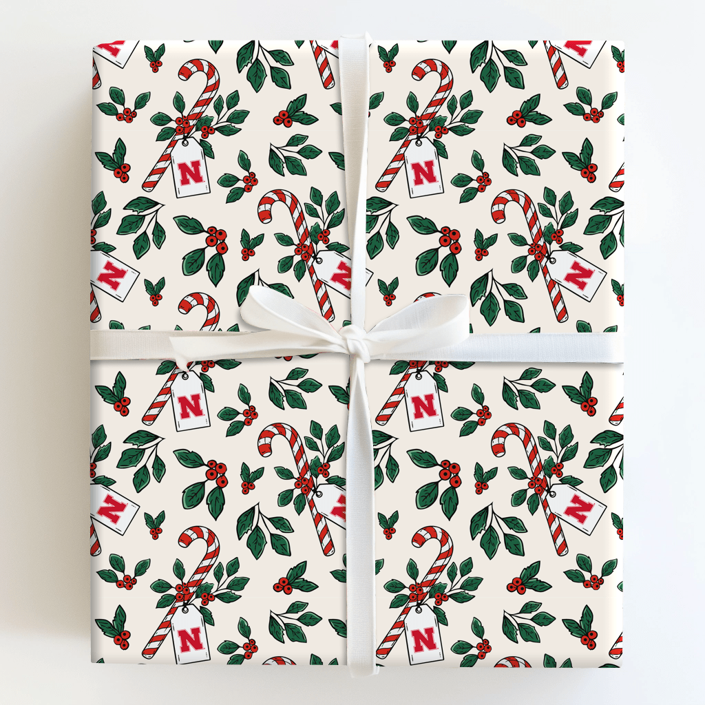 Husker Peppermint - Wrapping Paper - Aspen & Arlo