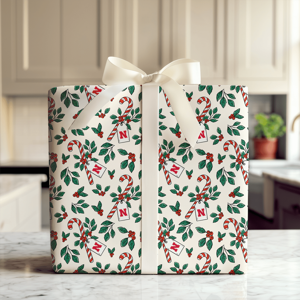 Husker Peppermint - Wrapping Paper - Aspen & Arlo
