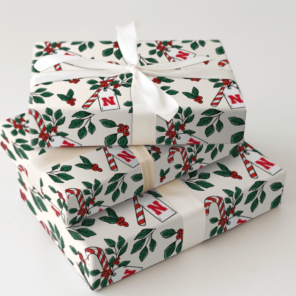 Husker Peppermint - Wrapping Paper - Aspen & Arlo