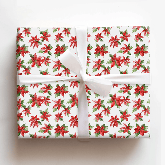 Poinsettia Perfect - Wrapping Paper - Aspen & Arlo