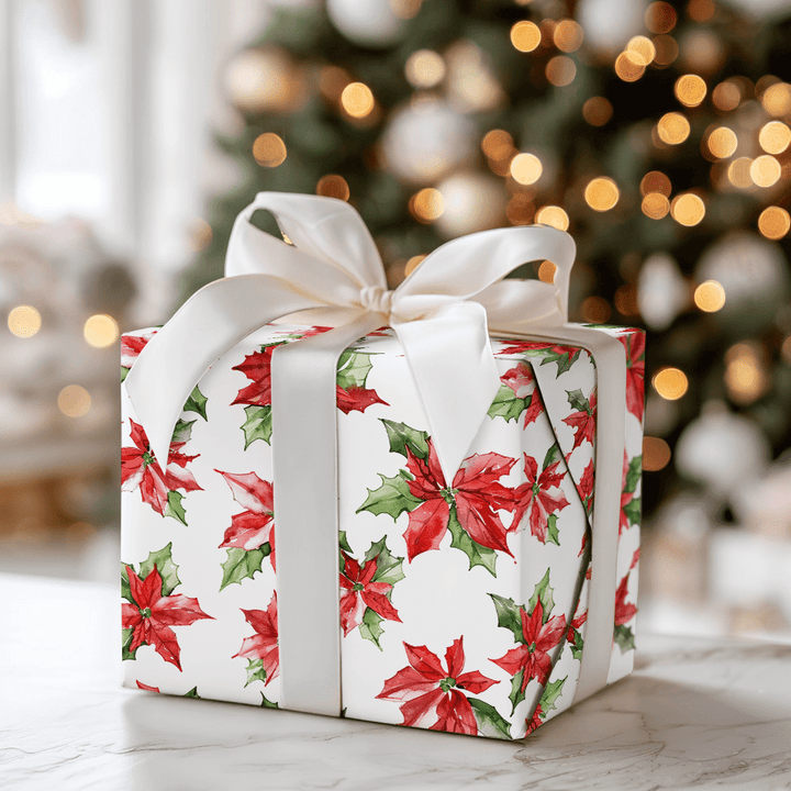 Poinsettia Perfect - Wrapping Paper - Aspen & Arlo
