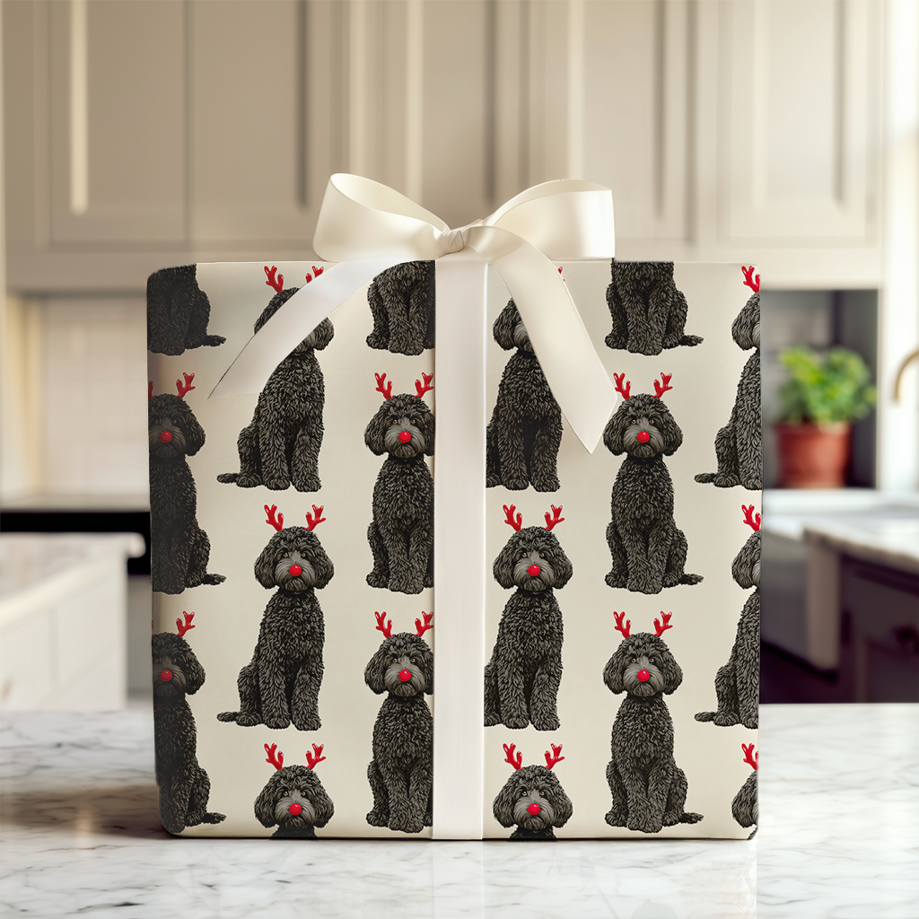 Rudolph the Black Goldendoodle