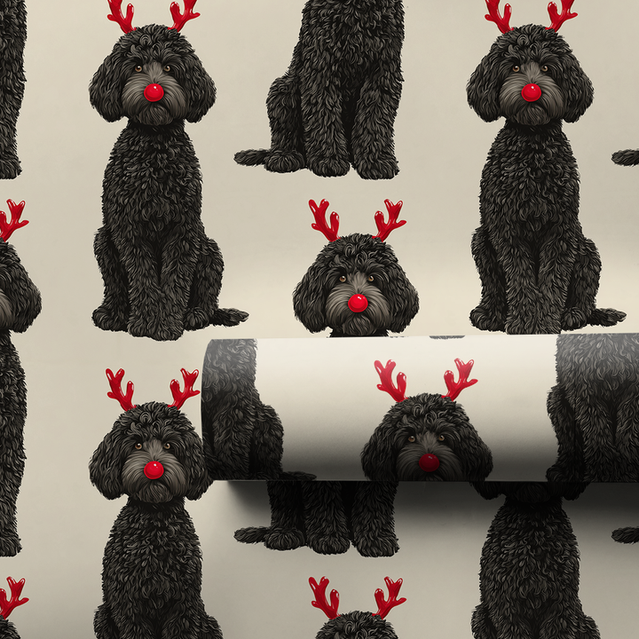 Rudolph the Black Goldendoodle