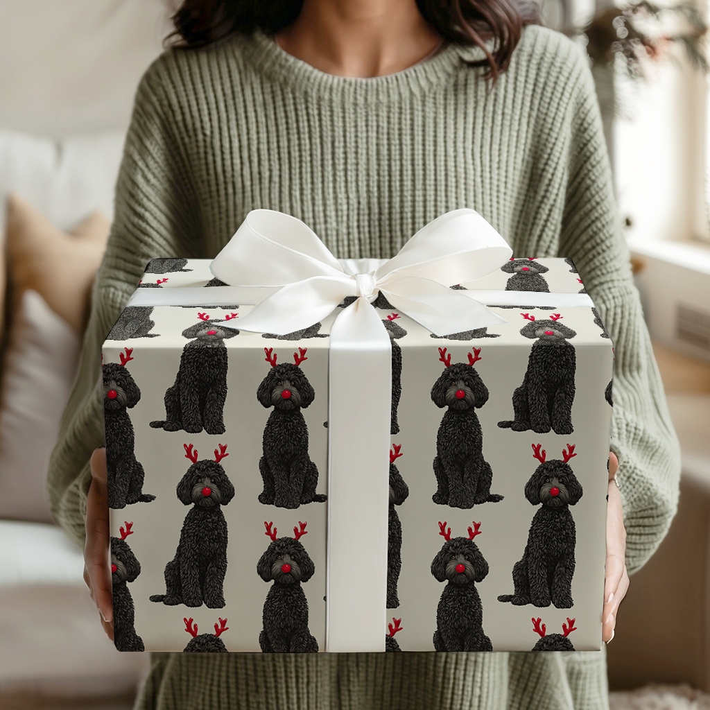 Rudolph the Black Goldendoodle