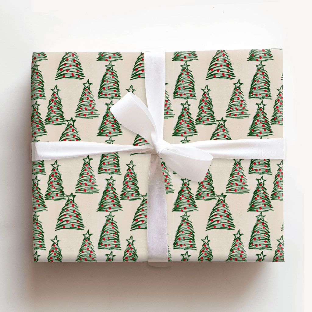 Painted Pines - Wrapping Paper - Aspen & Arlo