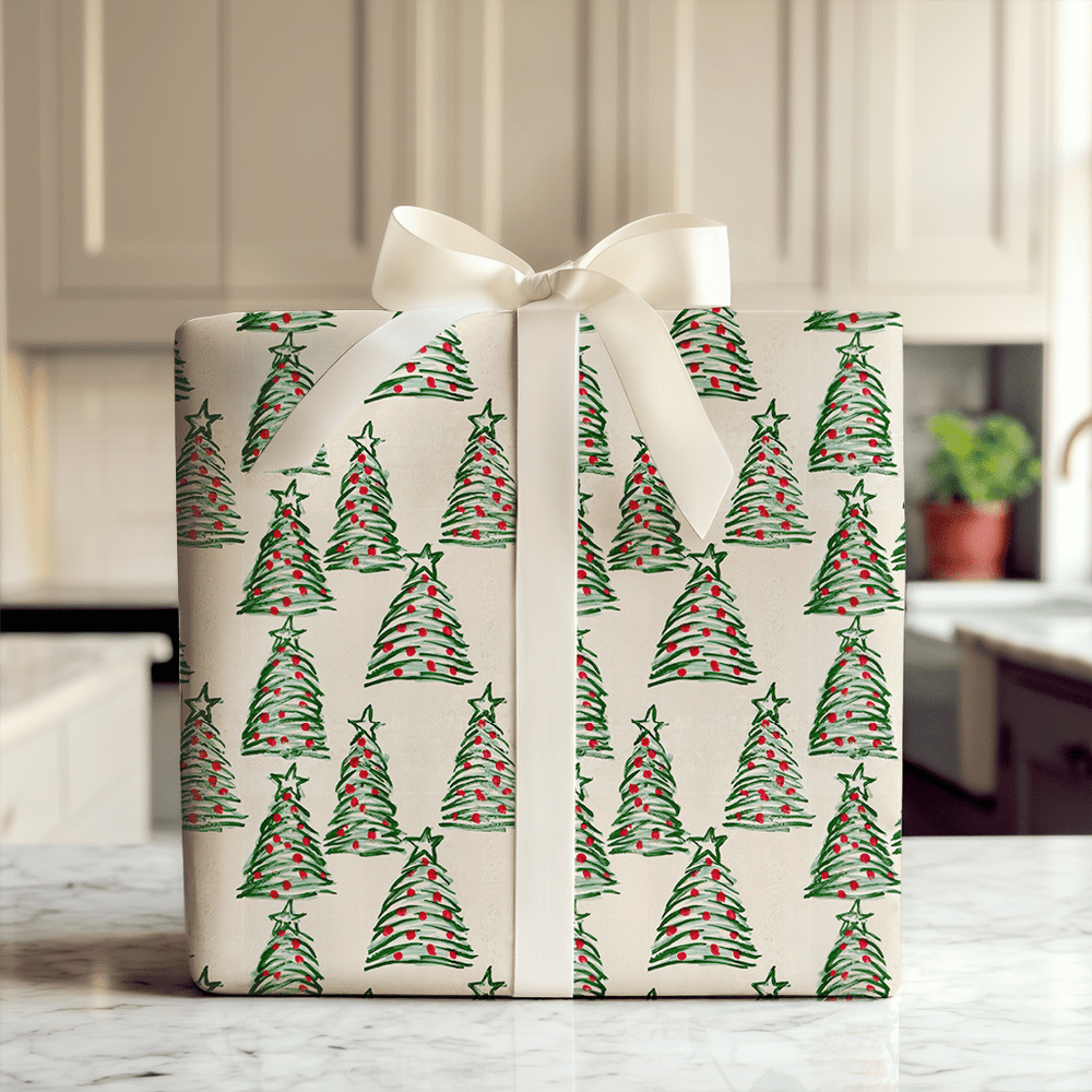 Painted Pines - Wrapping Paper - Aspen & Arlo