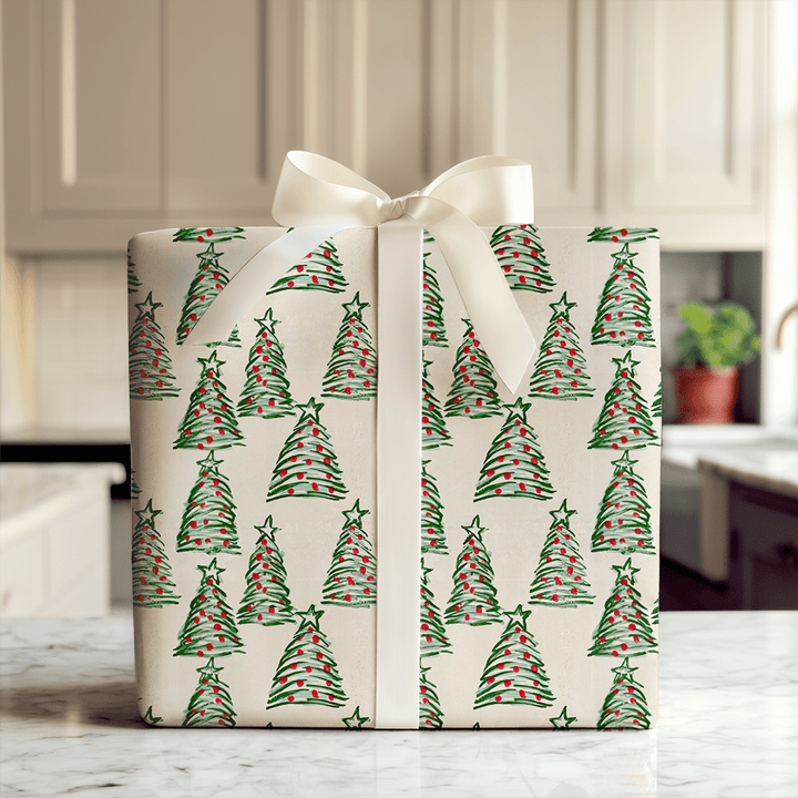 Painted Pines - Wrapping Paper - Aspen & Arlo