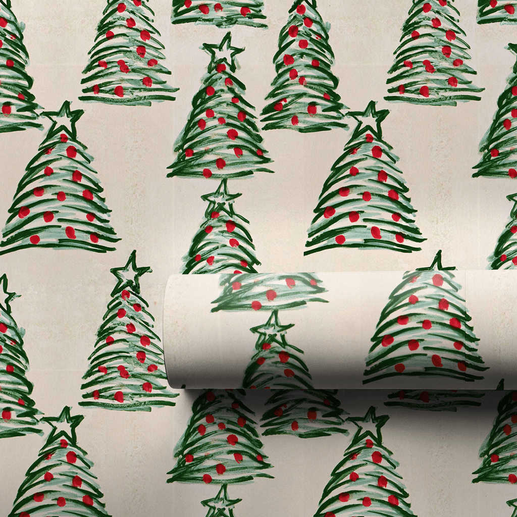 Painted Pines - Wrapping Paper - Aspen & Arlo