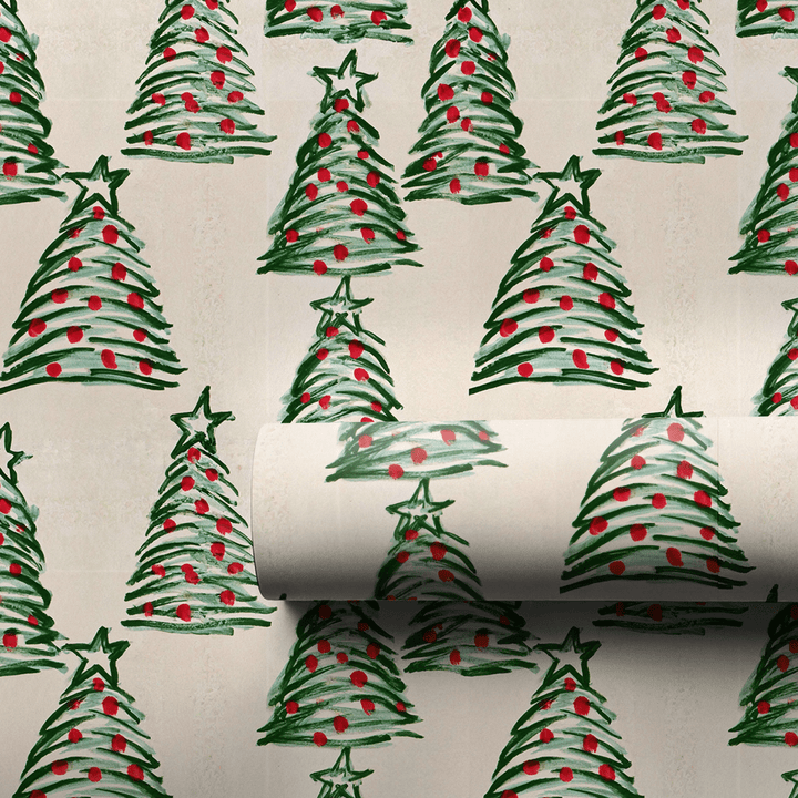 Painted Pines - Wrapping Paper - Aspen & Arlo