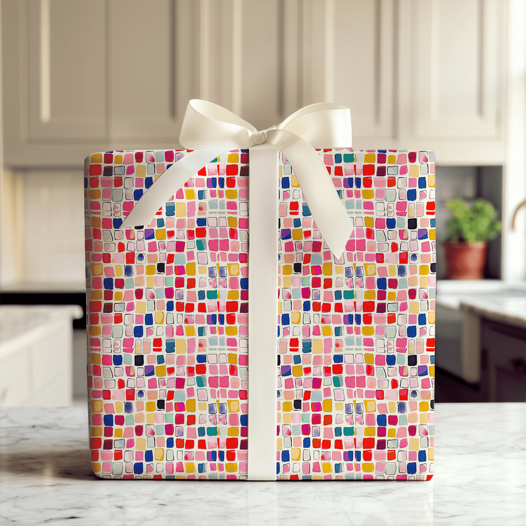 Colorful Checkerboard - Wrapping Paper - Aspen & Arlo