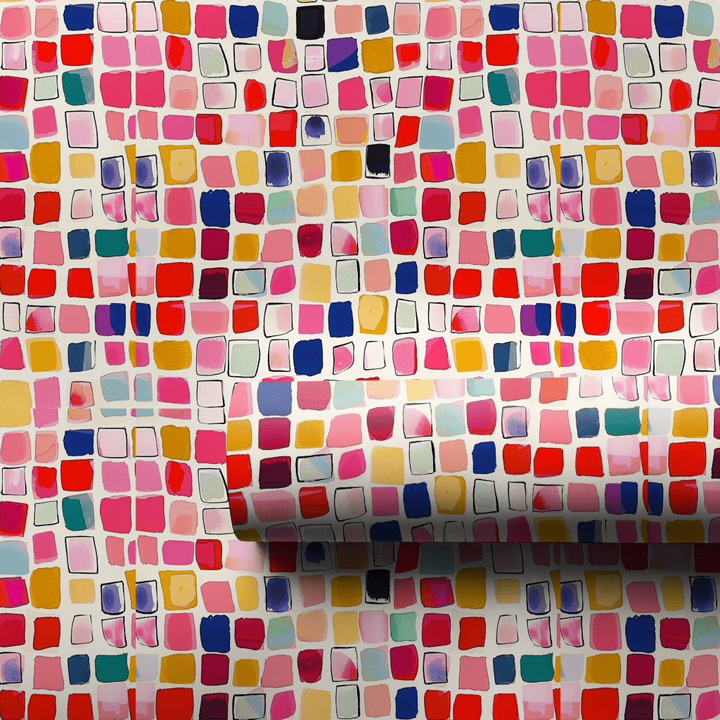 Colorful Checkerboard - Wrapping Paper - Aspen & Arlo