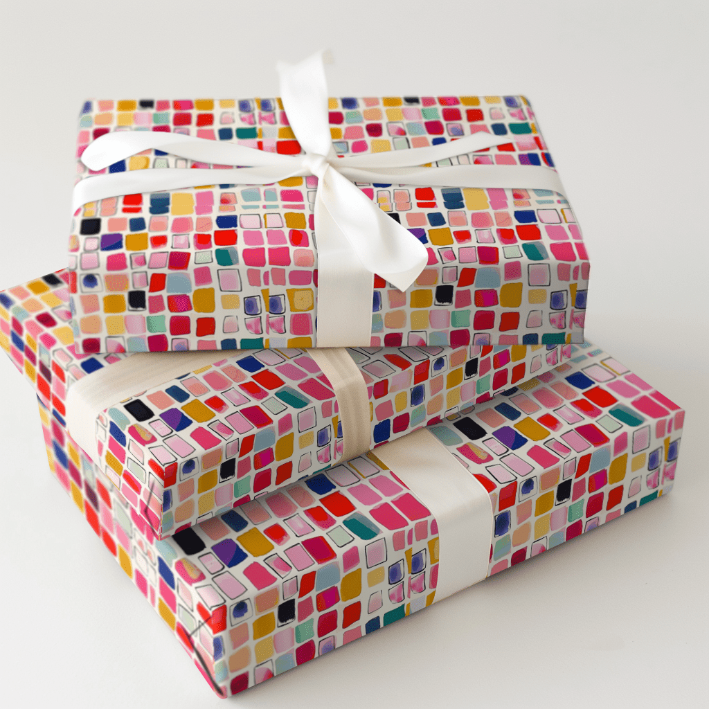 Colorful Checkerboard - Wrapping Paper - Aspen & Arlo