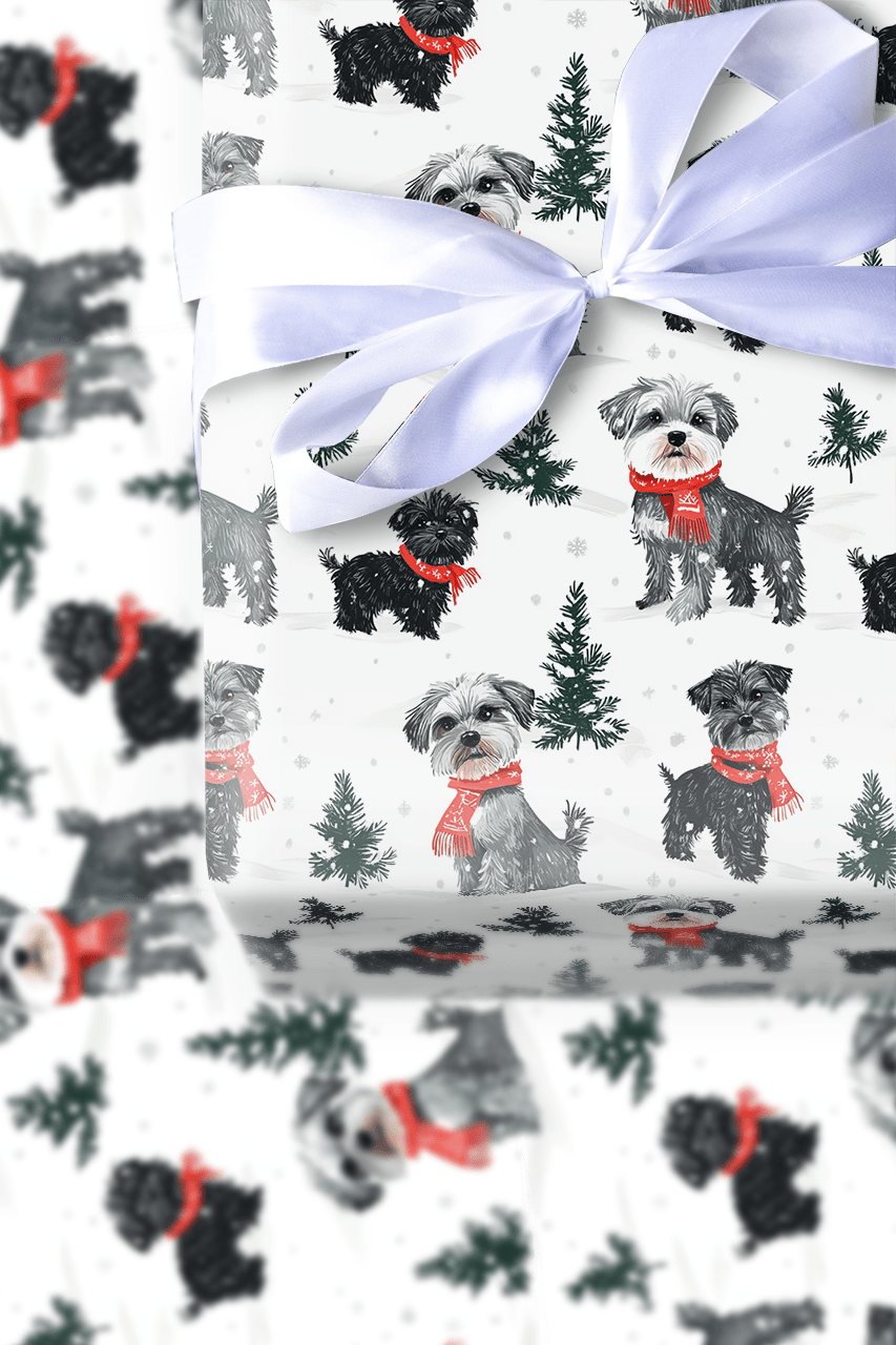 Snow Day for Benji & Stella - Wrapping Paper - Aspen & Arlo