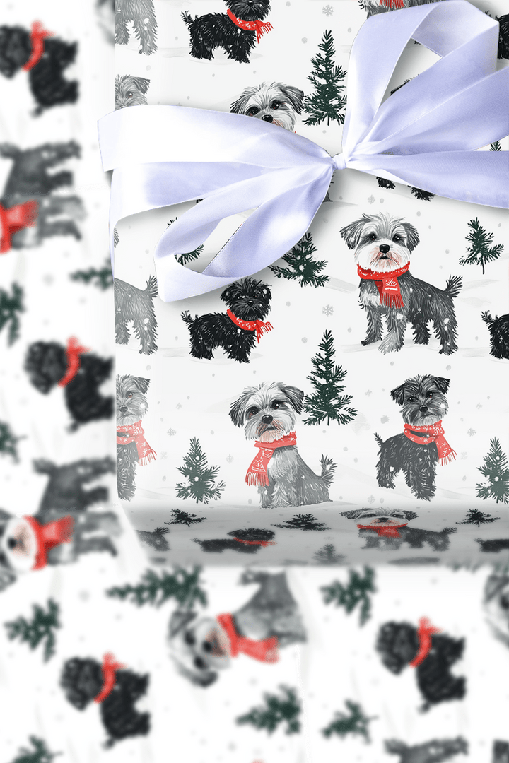 Snow Day for Benji & Stella - Wrapping Paper - Aspen & Arlo