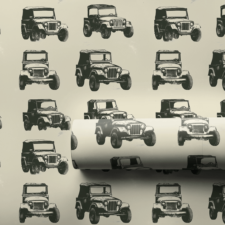 Jeff's Jeep - Wrapping Paper - Aspen & Arlo