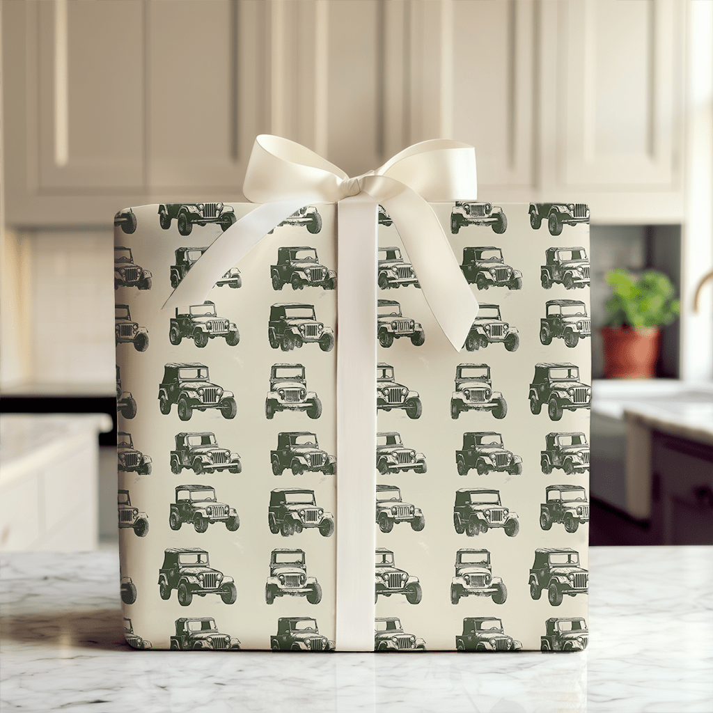 Jeff's Jeep - Wrapping Paper - Aspen & Arlo