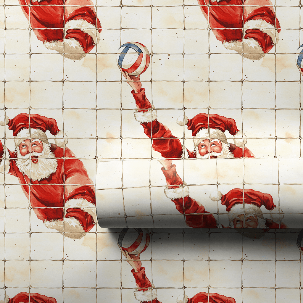 North Pole Net Game - Wrapping Paper - Aspen & Arlo