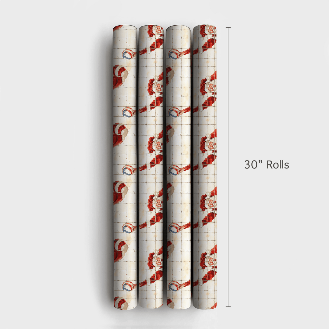 North Pole Net Game - Wrapping Paper - Aspen & Arlo