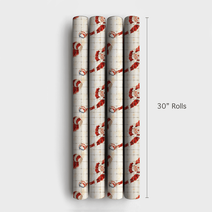 North Pole Net Game - Wrapping Paper - Aspen & Arlo