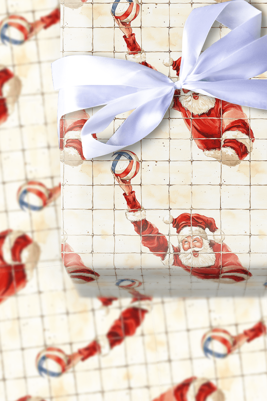 North Pole Net Game - Wrapping Paper - Aspen & Arlo
