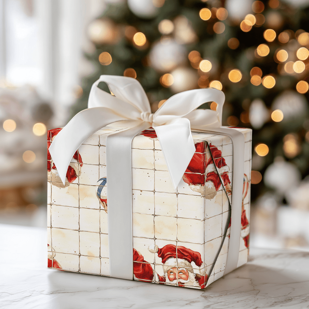 North Pole Net Game - Wrapping Paper - Aspen & Arlo