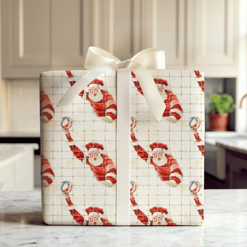 North Pole Net Game - Wrapping Paper - Aspen & Arlo