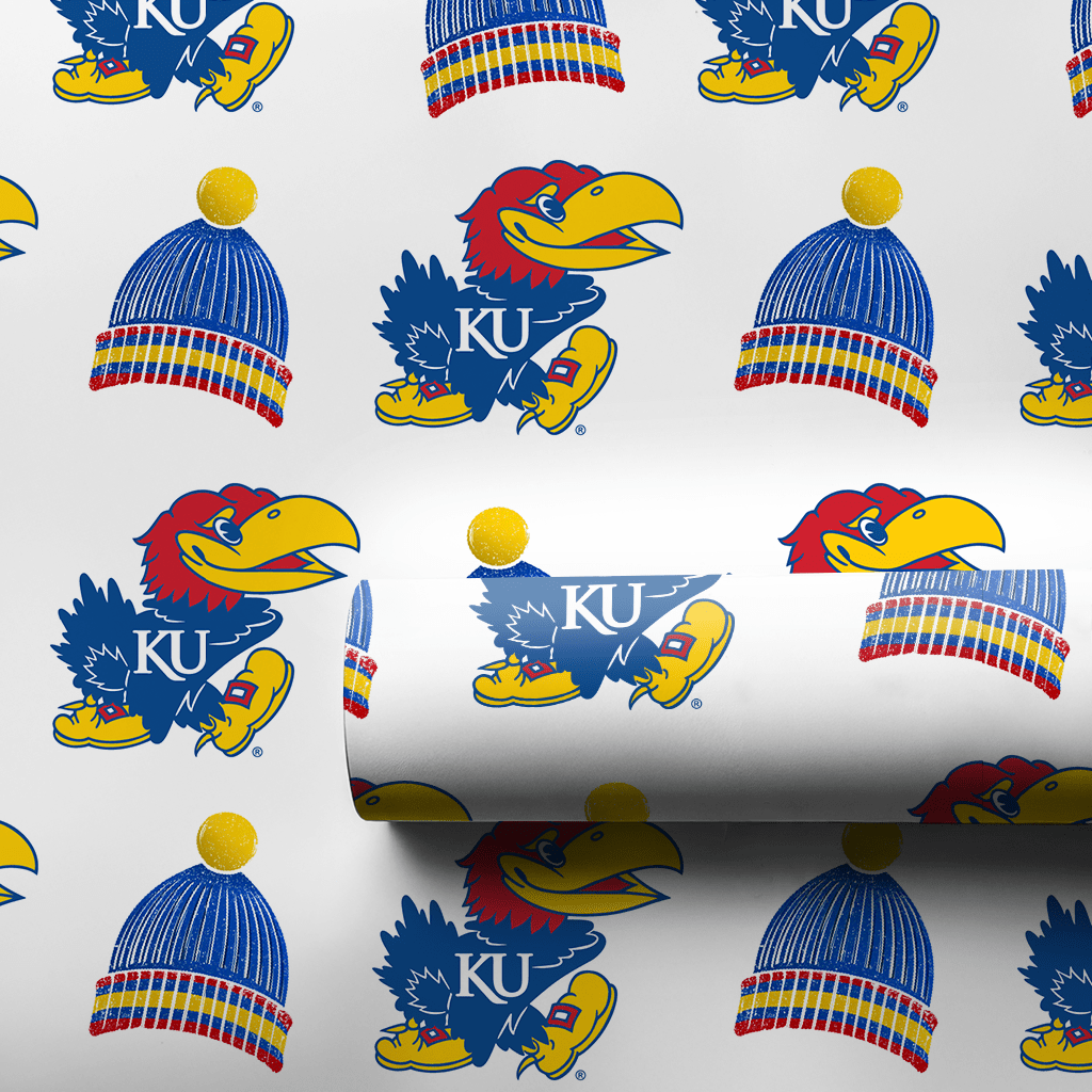 Jayhawk beanie - Wrapping Paper - Aspen & Arlo