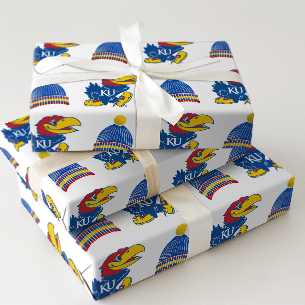 Jayhawk beanie - Wrapping Paper - Aspen & Arlo