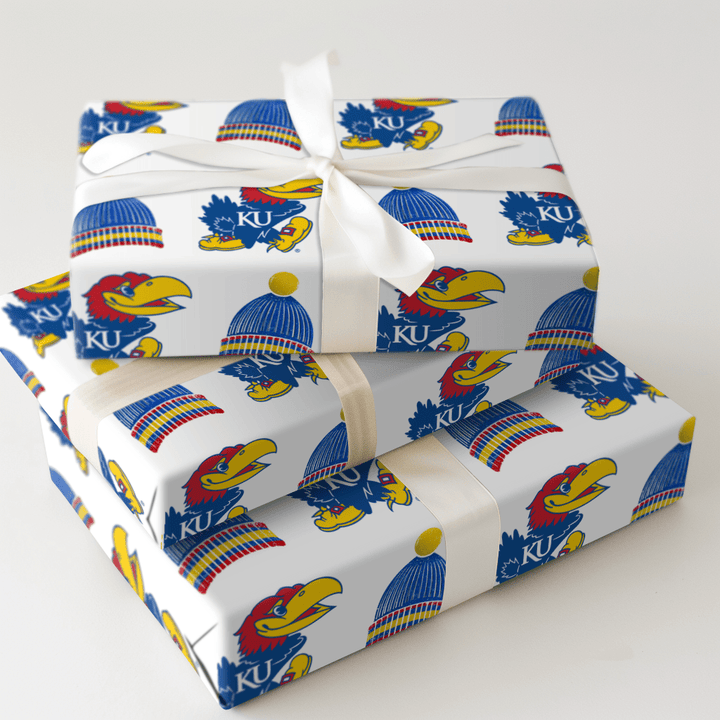 Jayhawk beanie - Wrapping Paper - Aspen & Arlo