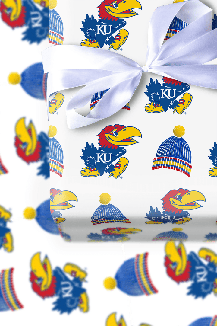 Jayhawk beanie - Wrapping Paper - Aspen & Arlo