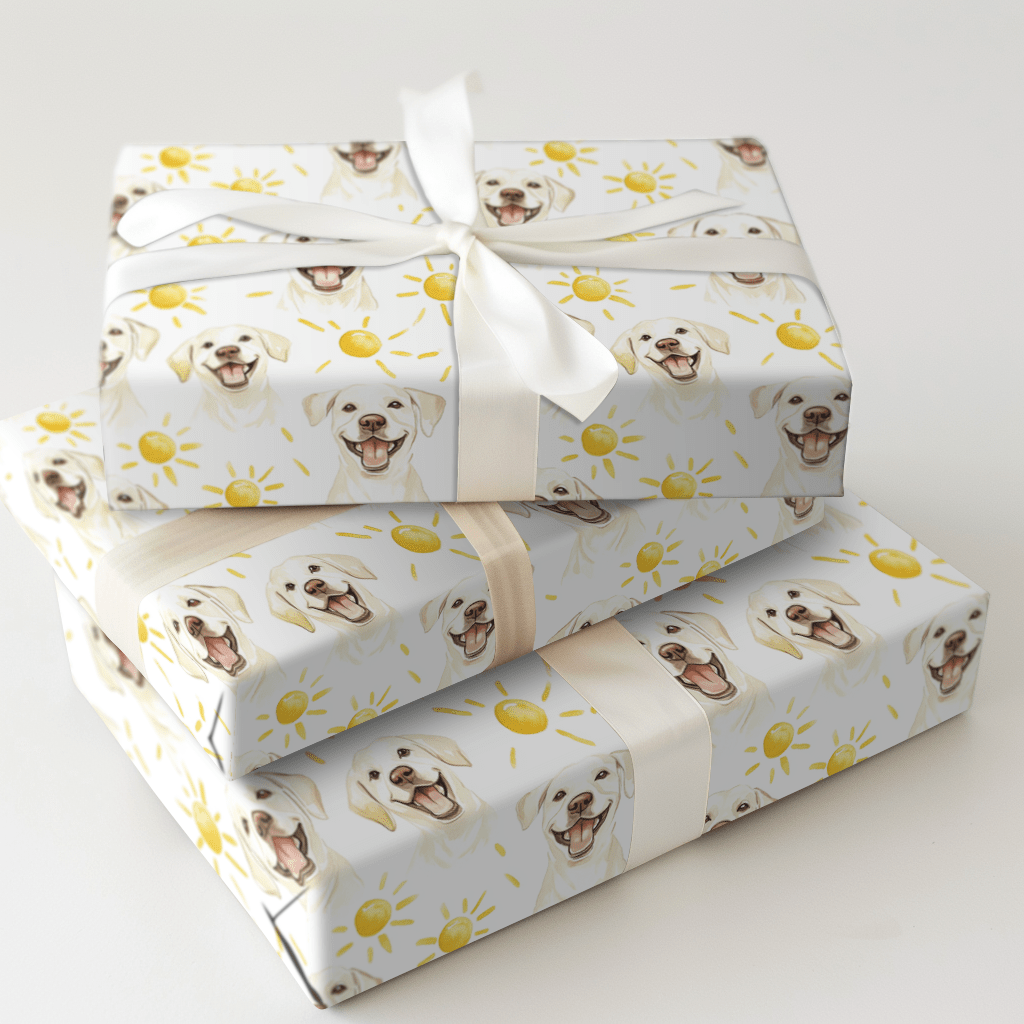 Sunny Day with the Labs - Wrapping Paper - Aspen & Arlo