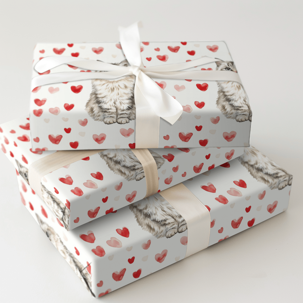 Siberian Valentine - Wrapping Paper - Aspen &amp; Arlo