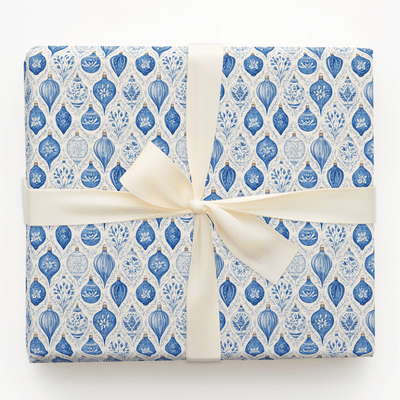 Porcelain Ornaments - Wrapping Paper - Aspen & Arlo