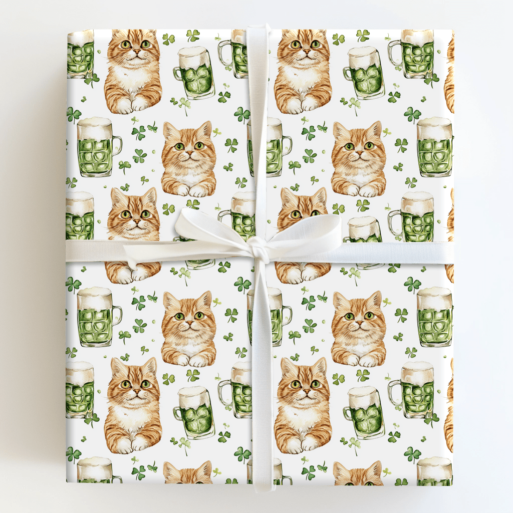 Brews with the American Shorthair - Wrapping Paper - Aspen & Arlo