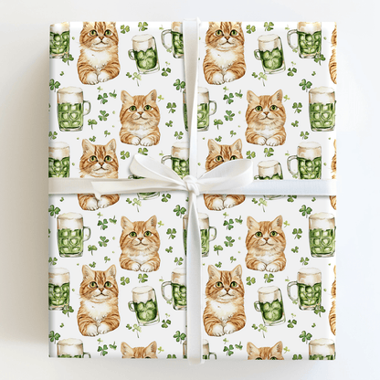 Brews with the American Shorthair - Wrapping Paper - Aspen & Arlo