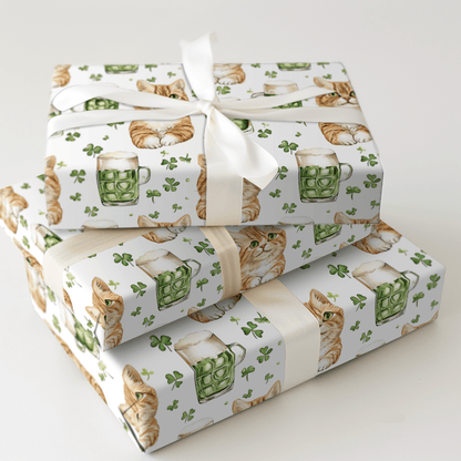 Brews with the American Shorthair - Wrapping Paper - Aspen & Arlo