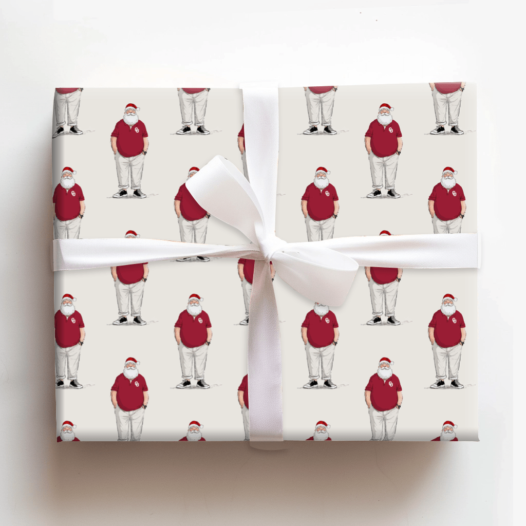 OU Santa Polo - Wrapping Paper - Aspen & Arlo