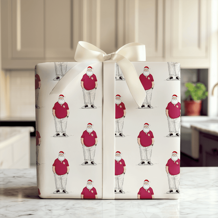 OU Santa Polo - Wrapping Paper - Aspen & Arlo