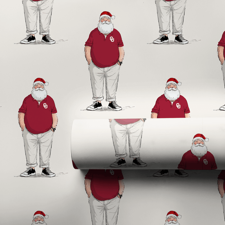OU Santa Polo - Wrapping Paper - Aspen & Arlo