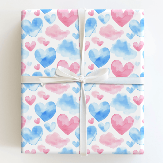 Cloud Nine Hearts - Wrapping Paper - Aspen & Arlo
