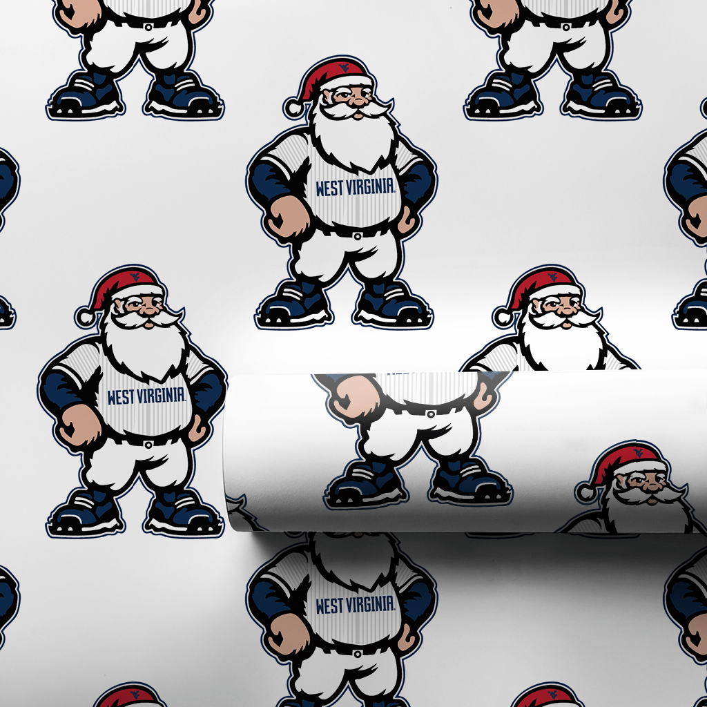 Deck the Diamond – WVU Style - Wrapping Paper - Aspen & Arlo