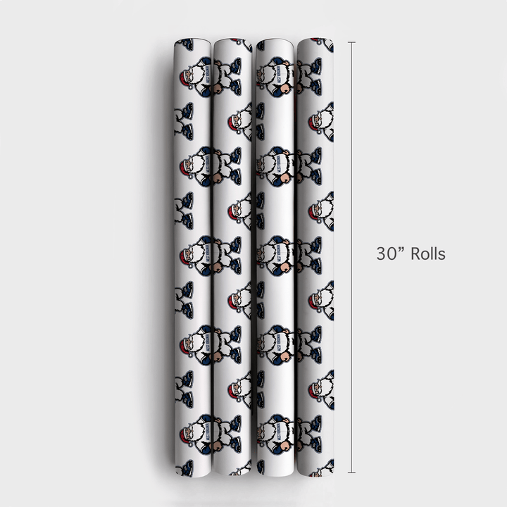 Deck the Diamond – WVU Style - Wrapping Paper - Aspen & Arlo