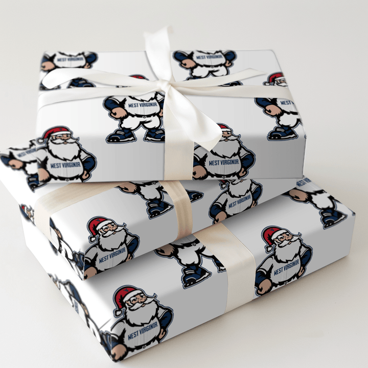 Deck the Diamond – WVU Style - Wrapping Paper - Aspen & Arlo