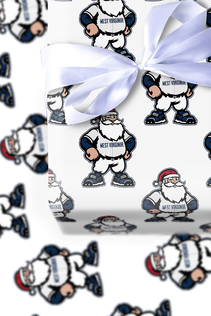 Deck the Diamond – WVU Style - Wrapping Paper - Aspen & Arlo