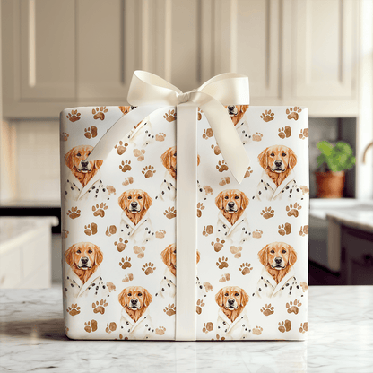 Spa Day with the Red Goldens - Wrapping Paper - Aspen & Arlo