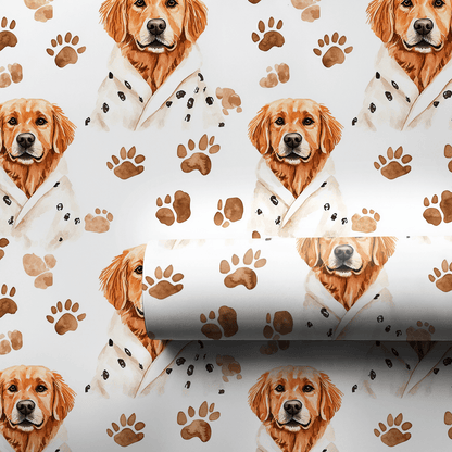 Spa Day with the Red Goldens - Wrapping Paper - Aspen & Arlo