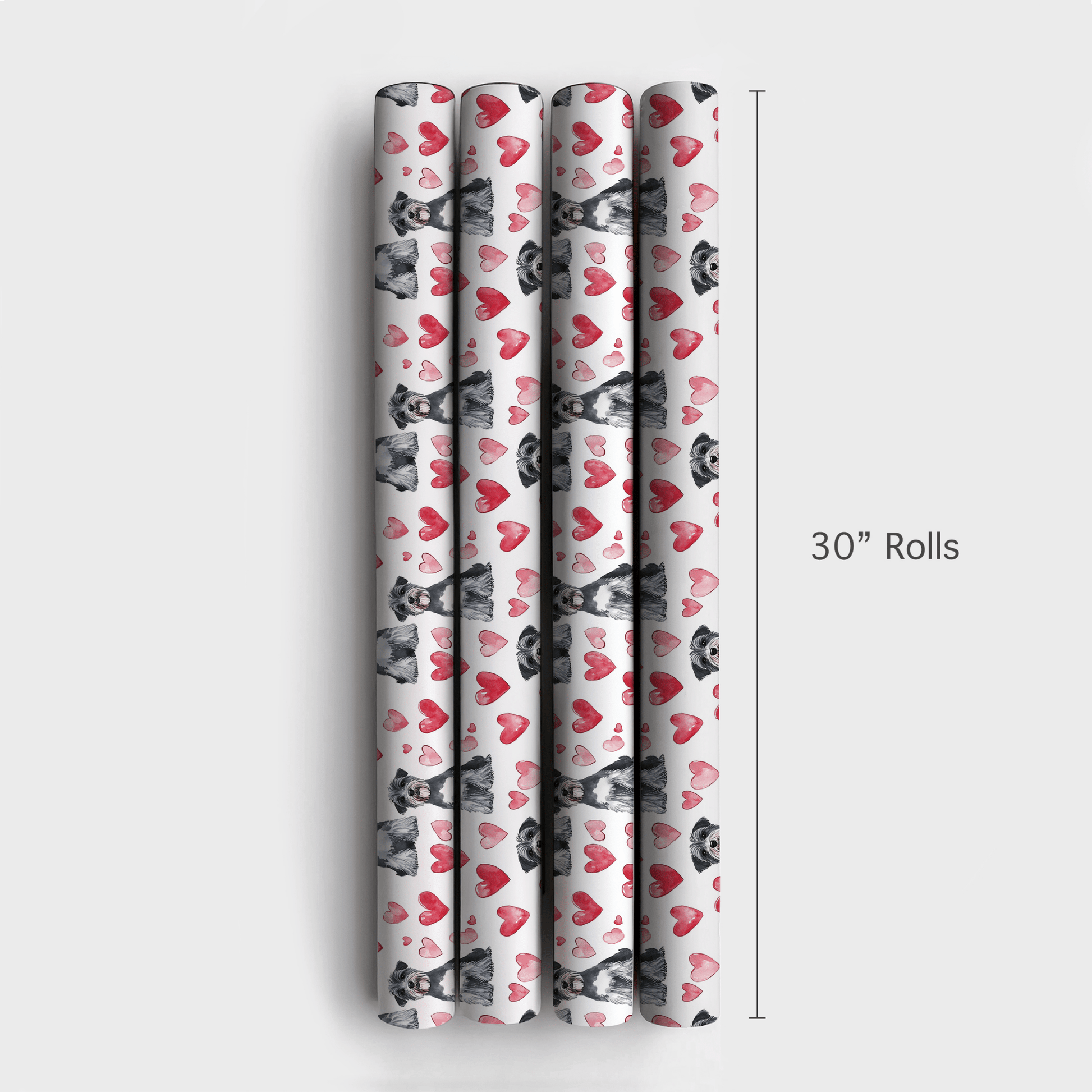 Schnauzer Valentine - Wrapping Paper - Aspen & Arlo